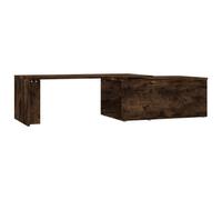 vidaXL Coffee Table Smoked Oak 150x50x35 cm Engineered Wood