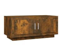 vidaXL Coffee Table Smoked Oak 102x50x45 cm Engineered Wood