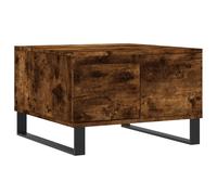 vidaXL Coffee Table Smoked Oak 55x55x36.5 cm Engineered Wood