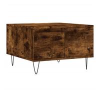 vidaXL Coffee Table Smoked Oak 55x55x36.5 cm Engineered Wood, Brown