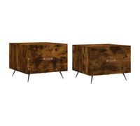 (smoked oak) vidaXL Coffee Table Side Table Sofa Table Telephone Table Engineered Wood