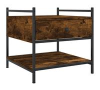 vidaXL Coffee Table Smoked Oak 50x50x50 cm Engineered Wood, Brown