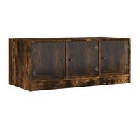 Coffee Table with Glass Doors Hallway Tea Side End Table Sofa Table vidaXL