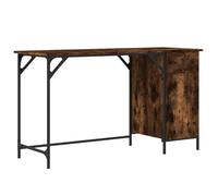 (smoked oak) vidaXL Computer Desk Writing Table Standing Desk Office Desk Engineered Wood