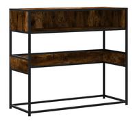 vidaXL Console Table Smoked Oak 90x35x80 cm Engineered Wood