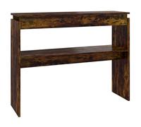 Vidaxl Console Table Smoked Oak 102X30X80 Cm Engineered Wood, Brown