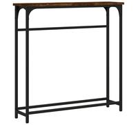 vidaXL Console Table Smoked Oak 75x19.5x75 cm Engineered Wood UK