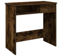 (smoked oak) vidaXL Desk White 80x40x75 cm Engineered Wood office desk study desk