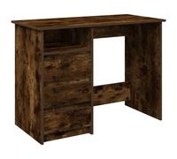 (smoked oak) vidaXL Desk Writing Table Working Desk Study Computer Desk Engineered Wood
