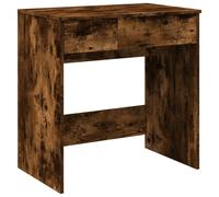 Dressing Table with Mirror Smoked Oak 73x46.5x120 cm