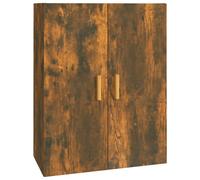 Vidaxl Hanging Wall Cabinet Smoked Oak 69.5X34X90 Cm, Brown