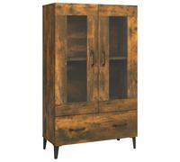 Vidaxl Highboard Smoked Oak 70X31X115 Cm Engineered Wood