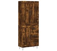 (smoked oak) vidaXL Highboard Cupboard Tall Storage Cabinet Concrete Grey Engineered Wood