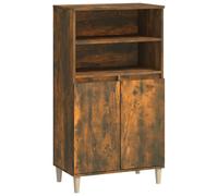 vidaXL Highboard Smoked Oak 60x36x110 cm Engineered Wood UK NEW