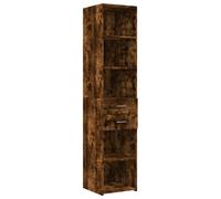 (smoked oak) vidaXL Highboard Sideboard Cabinet Storage Cupboard Black Engineered Wood