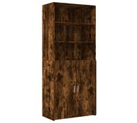 Highboard Smoked Oak 80x42.5x185 cm Engineered Wood