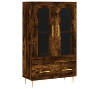 (smoked oak) vidaXL Highboard Sideboard Cupboard Side Cabinet Concrete Grey Engineered Wood