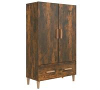 Vidaxl Highboard Smoked Oak 70X31X115 Cm Engineered Wood