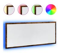 LED Bathroom Mirror Washroom Mirror Wall Mounted Mirror Engineered Wood vidaXL