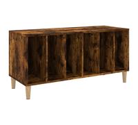 (smoked oak) vidaXL Record Cabinet Sideboard Vinyl Storage Cabinet Display Engineered Wood