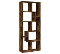(smoked oak) vidaXL Room Divider Bookcase Shelf Bookshelf Engineered Wood
