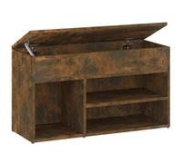 (smoked oak) vidaXL Shoe Bench Chipboard Home Shoe Organiser Rack Hall Bench Multi Colours