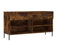 (smoked oak) vidaXL Shoe Bench Shoe Storage Cabinet Shoe Rack Brown Oak Engineered Wood