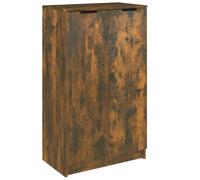 (Smoked oak) vidaXL Shoe Cabinet Engineered Wood Hallway Shoe Storage Cupboard Shoe Holder