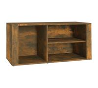 vidaXL Shoe Cabinet Smoked Oak 100x35x45 cm Engineered Wood NEW