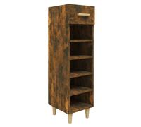 (Smoked oak) vidaXL Shoe Cabinet Engineered Wood Indoor Shoe Storage Rack Multi Colours