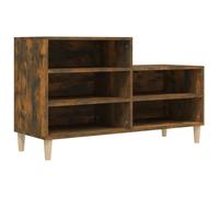 (Smoked oak) vidaXL Shoe Cabinet Engineered Wood Shoe Storage Rack Organiser Multi Colours