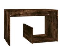 (smoked oak) vidaXL Side Table Engineered Wood Magazine Rack Couch Table Multi Colours
