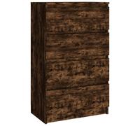 vidaXL Sideboard Smoked Oak 60x35x98.5 cm Engineered Wood, Brown