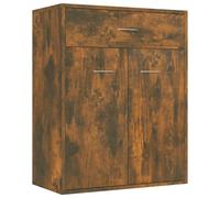 (Smoked oak) vidaXL Sideboard Engineered Wood Storage Drawer Cabinet Unit Multi Colours