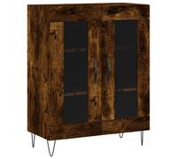 (smoked oak) vidaXL Sideboard Storage Cabinet Cupboard Side Cabinet White Engineered Wood