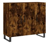 (smoked oak) vidaXL Sideboard Storage Cabinet Side Cabinet Cupboard White Engineered Wood