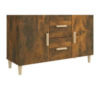 vidaXL Sideboard Smoked Oak 100x36x60 cm Engineered Wood