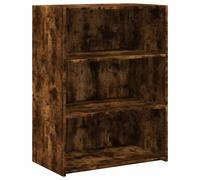 vidaXL 3 Shelf Smoked Oak Sideboard - Size: 93 x 70 x 41cm - Brown - Wilko