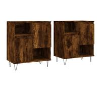 (smoked oak) vidaXL Sideboard Storage Cupboard Highboard Home Side Cabinet Engineered Wood