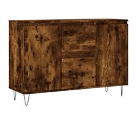 (smoked oak) vidaXL Sideboard Storage Side Cabinet Cupboard Concrete Grey Engineered Wood