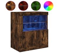 Sideboard with LED Lights Cupboard Highboard Storage Buffet Cabinet vidaXL