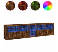 Sideboard with LED Lights Cupboard Highboard Storage Buffet Cabinet vidaXL