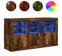 Sideboard with LED Lights Home Cupboard Side Cabinet Storage Highboard vidaXL