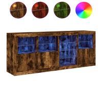 Sideboard with LED Lights Home Cupboard Side Cabinet Storage Highboard vidaXL