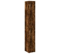 vidaXL Slim Storage Cabinet Smoked Oak 30x42.5x225 cm Engineered Wood