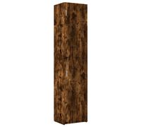 (smoked oak) vidaXL Slim Storage Cabinet Highboard Sideboard Concrete Grey Engineered Wood
