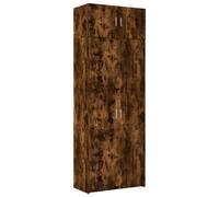 (smoked oak) vidaXL Storage Cabinet Hallway Side Cabinet Sideboard White Engineered Wood