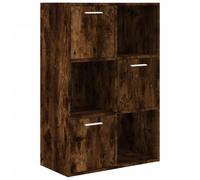 (smoked oak) vidaXL Storage Cabinet Highboard Cupboard Bookcase Book Shelf Engineered Wood