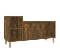 Vidaxl Tv Cabinet Smoked Oak 100X35X55 Cm Engineered Wood, Brown