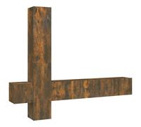 (Smoked oak) vidaXL TV Cabinet Set Engineered Wood Media Unit Multi Colours/Sizes 3/5 Piece